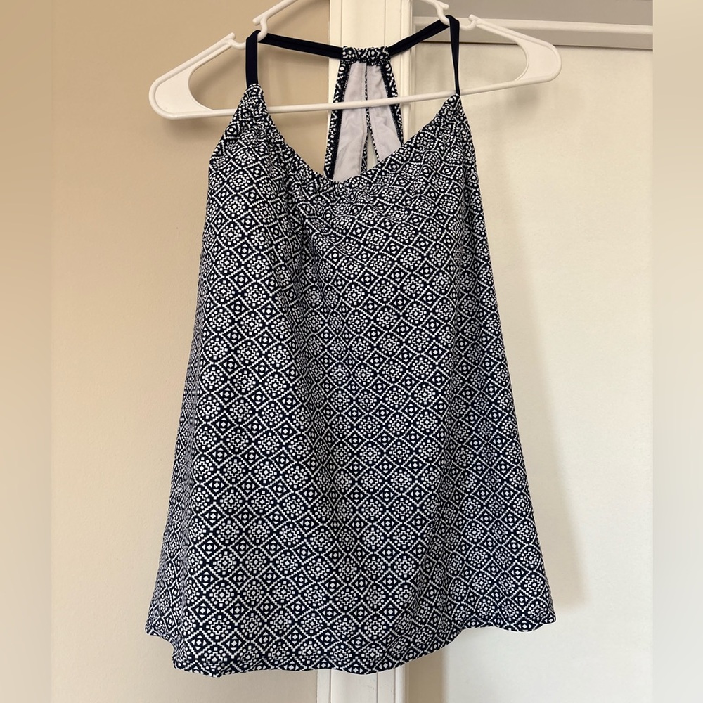 Kona Sol Navy Racerback Tankini Swim Top